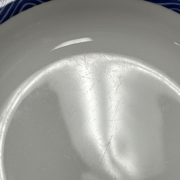 Crate & Barrel Rafia Blue White Waves Wavy Bowls Lead & Cadmium Free Lot of 3 - Picture 8 of 14